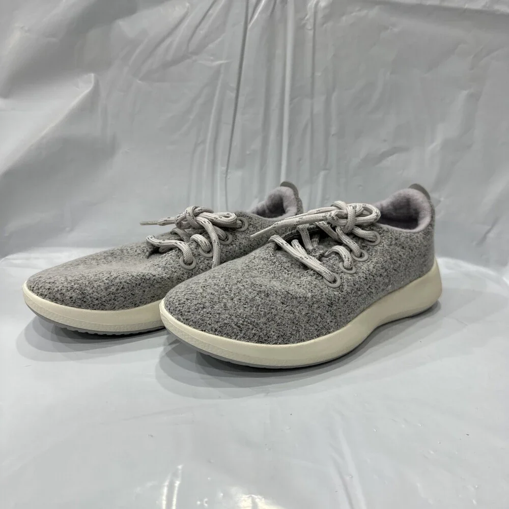 Allbirds Wool Runner Mizzles Women's Size US 7 Light Gray Walking Shoes EBS1207